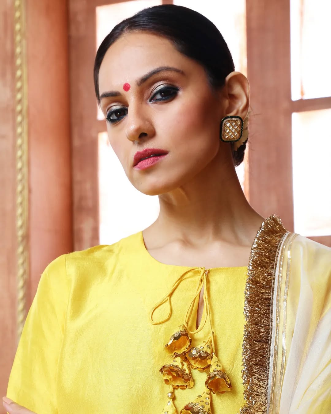 Banjara – Yellow Dupion Silk Kurta Set